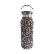 Load image into Gallery viewer, Rhinestone Silver Leopard Water Bottle
