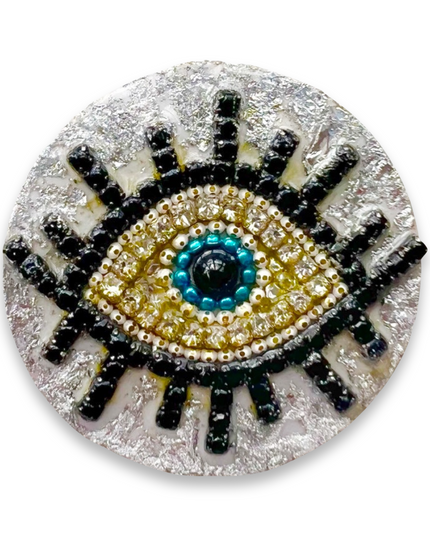 Silver Resin Evil Eye Nazar Pop Socket Iphone  Mobile Phone Accessories