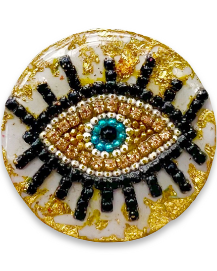 Gold Resin Evil Eye Nazar Pop Socket Iphone  Mobile Phone Accessories