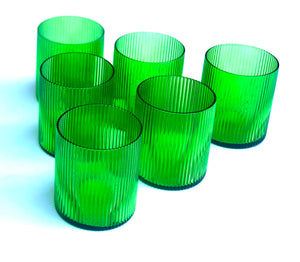 Green Water Glasses