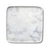 Square Rounded White Marble Handcut Coasters