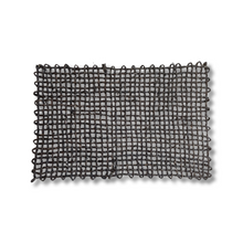Load image into Gallery viewer, Black Sabai Grass Hand-woven Rectangle Placemat
