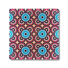Load image into Gallery viewer, Acrylic Square Red Turquoise Turkish Coasters
