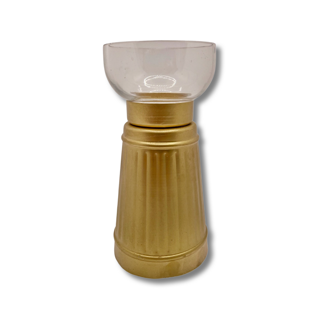 Gold Iron Glass Tealight Holder Candle Votive