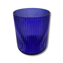 Load image into Gallery viewer, Blue Striped Water Glass
