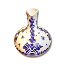 Load image into Gallery viewer, Handpainted Ceramic White Blue Water Glass Jug
