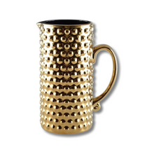 Load image into Gallery viewer, Gold Ceramic Ball Pitcher
