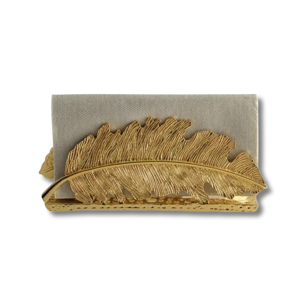 Gold Leaf Napkin Holder