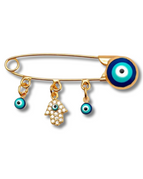 Gold Evil Eye / Hamsa Crystals