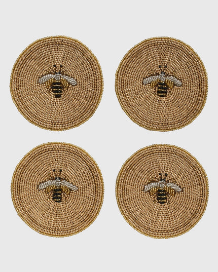 Joanna Buchanan Beaded Round Bee Coaster