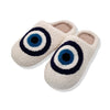 Plushy Evil Eye Bedroom Slippers
