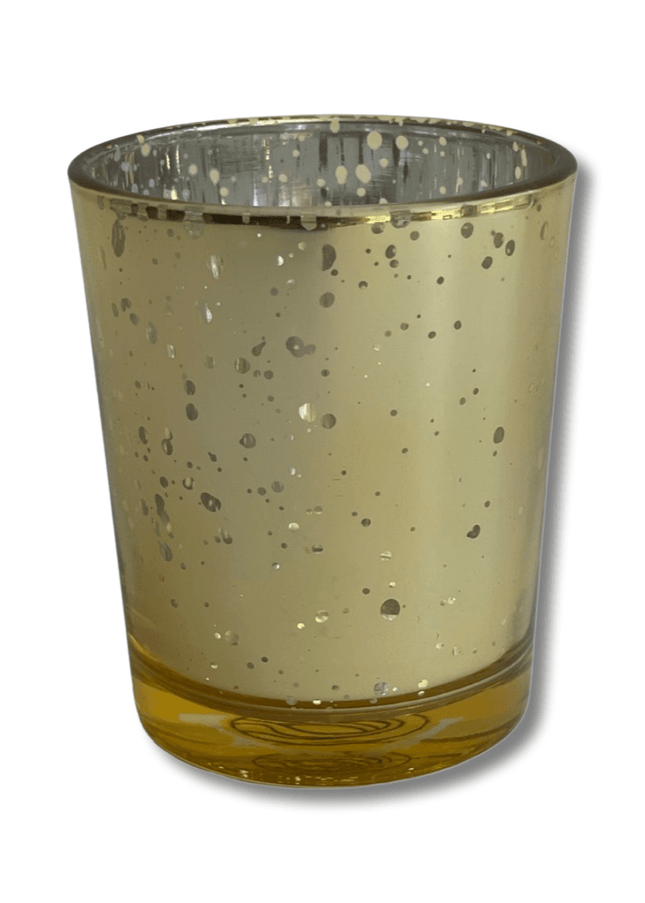 Gold Glass Votive Candle Holder Tealight
