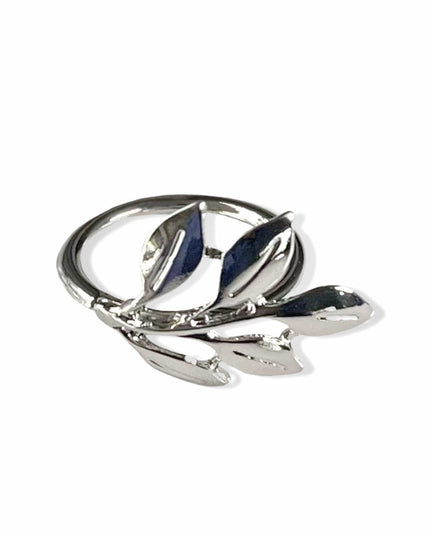 Silver Leaf Metal Napkin Ring