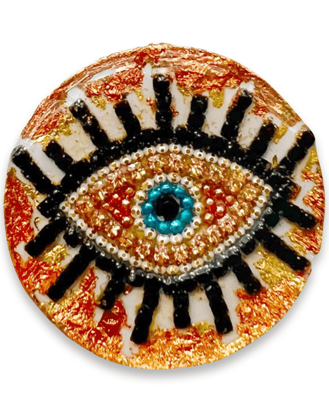 Copper Bronze Resin Evil Eye Nazar Pop Socket Iphone  Mobile Phone Accessories