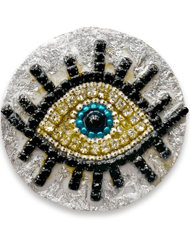 Silver Resin Evil Eye Nazar Pop Socket Iphone  Mobile Phone Accessories