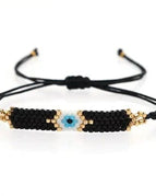 Black with Blue Evil Eye - Small