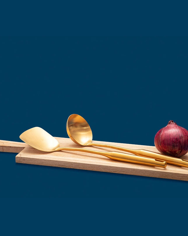 Brushed Gold Serving Ladle