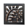Black Carved Wood Trivet Hot Plate